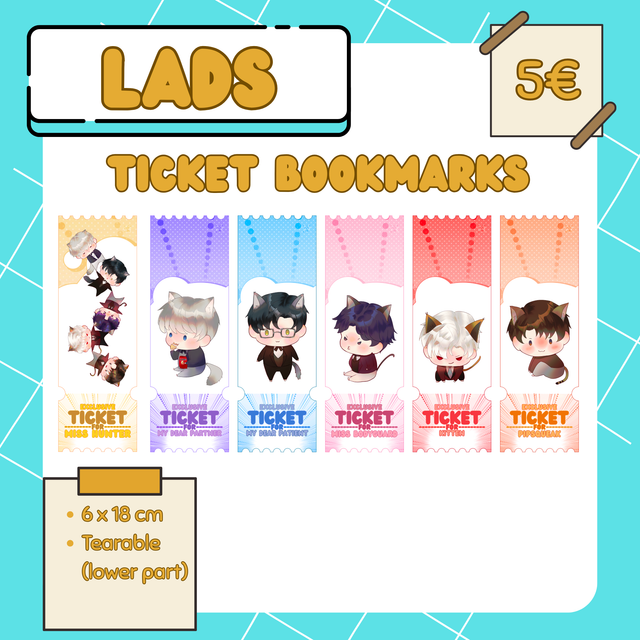 LADS Ticket Bookmark
