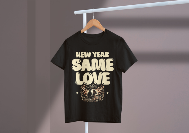 New Year Same Love, New Year's Romance, Relationship Goals. Neues Jahr, gleiche Liebe, Neujahrsromantik, Beziehungsziele