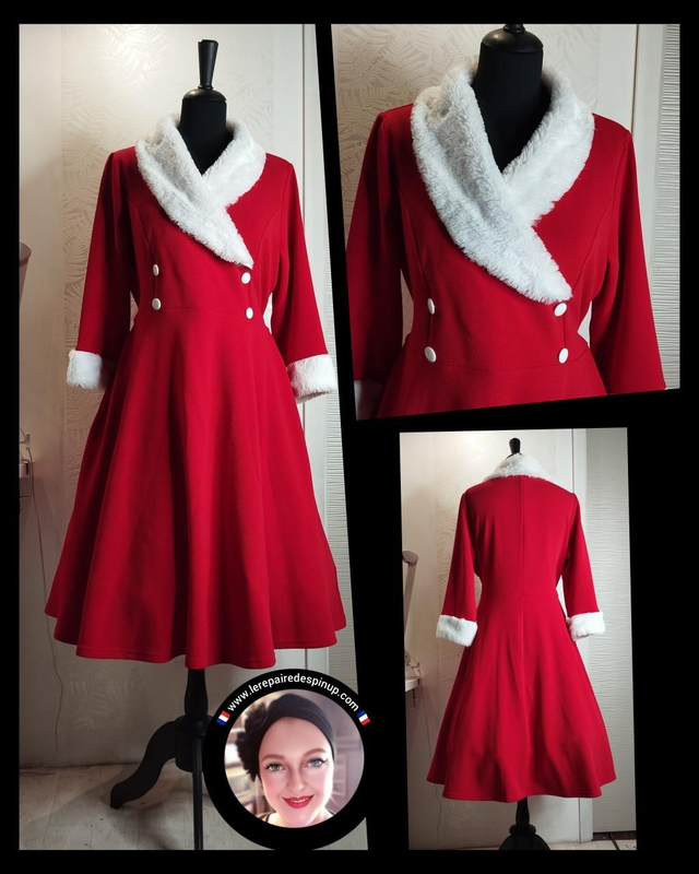 Robe Pin-up Mère Noel T46/48