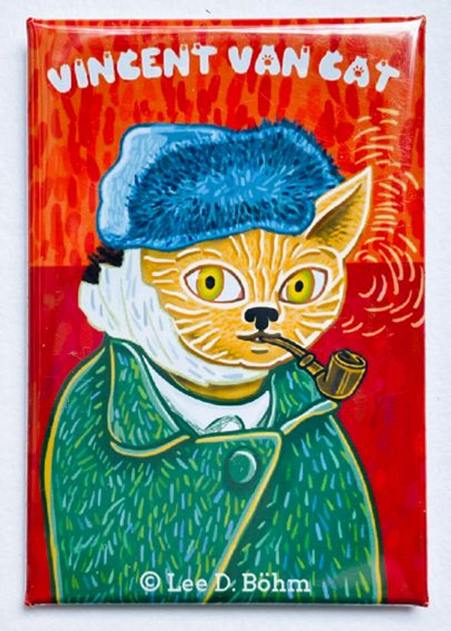 Artsy Cats Collection / Magnet "Vincent Van Cat"