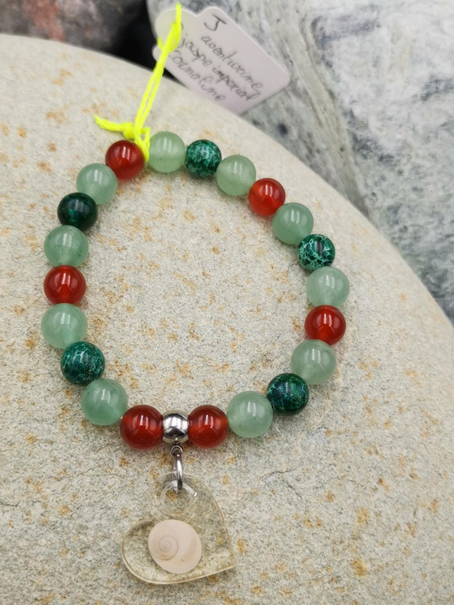 BPO.008 Bracelet aventurine cornaline 