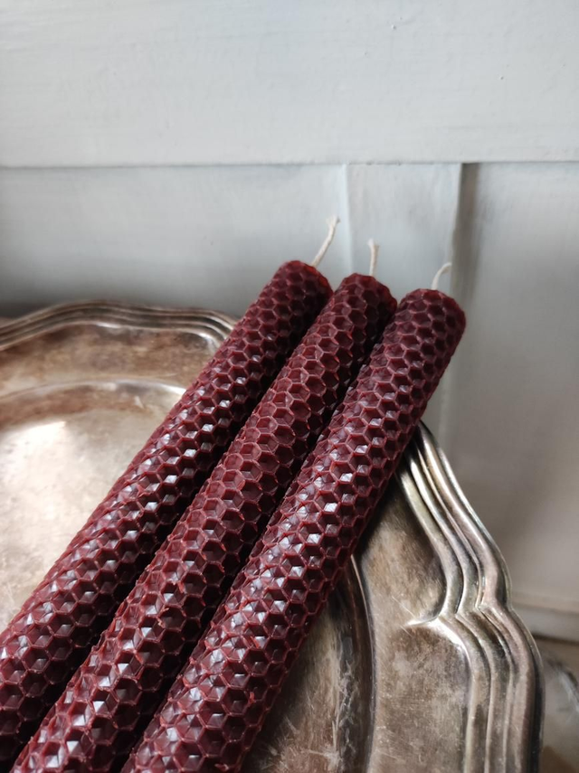 Mehiläisvahakynttilä, mahonki