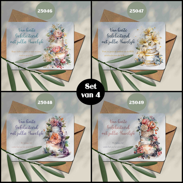 Bruidstaart met Bijbeltekst 