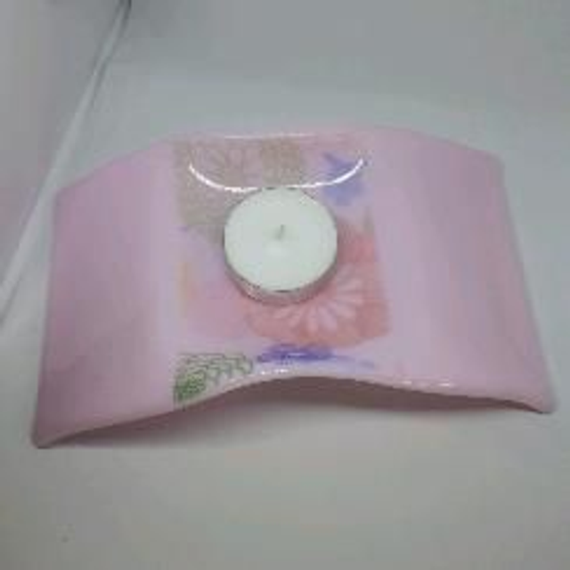pink floral  nightlight holder