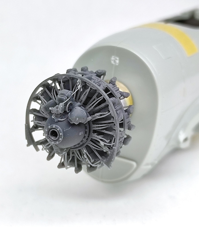 1/48 P-47D/N Thunderbolt engine for Academy