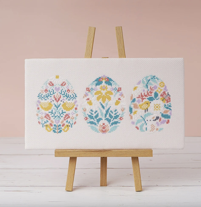 Easter Eggstravaganza - Cross Stitch Kit  by Caterpillar Cross Stitch