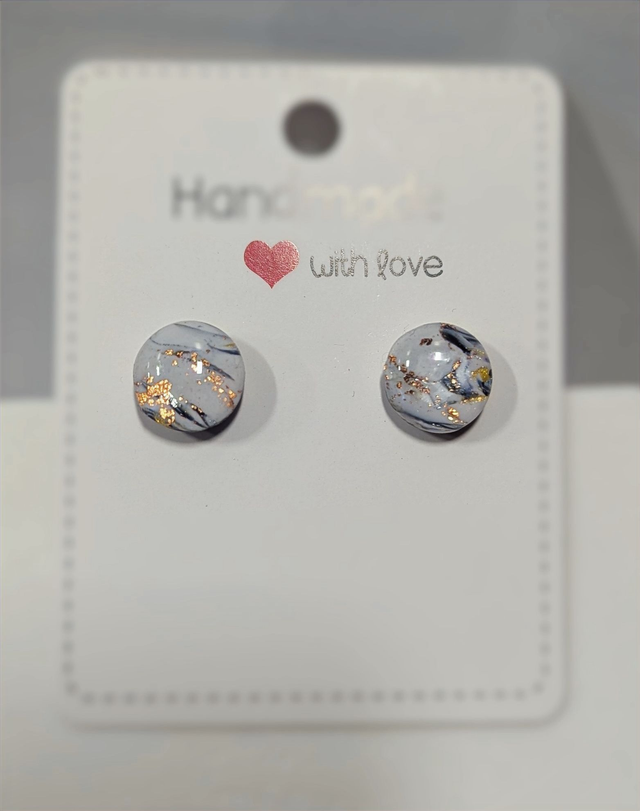 Boucles d'oreilles marbré