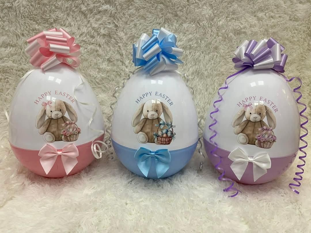 Extra large fillable egg filled