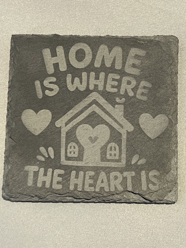 Home Themed Slate Coasters