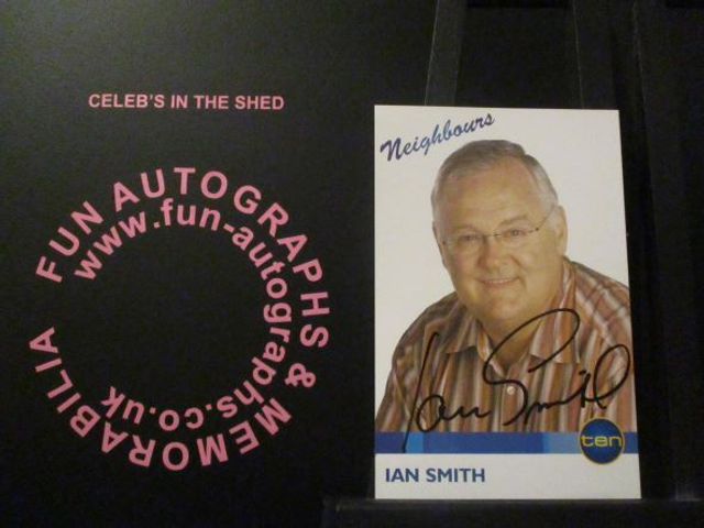 Ian Smith (Harold Bishop) Authentic Autographed Neighbours 6x4 Cast Card