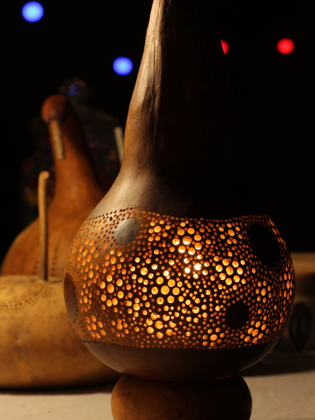 STAGE - Calebasse lumineuse SANS pied de lampe