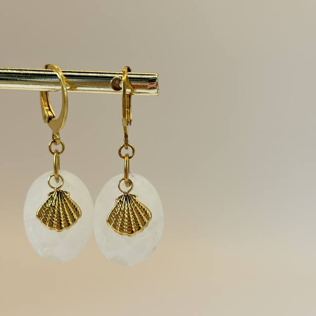 Dormeuses Shell Cristal 