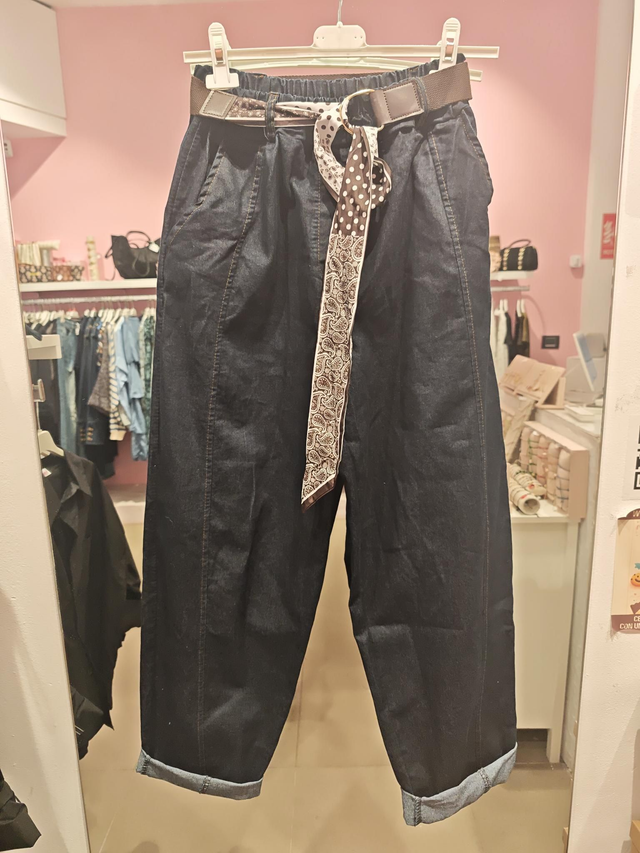 Pant Vaquero Cinto Pañuelo
