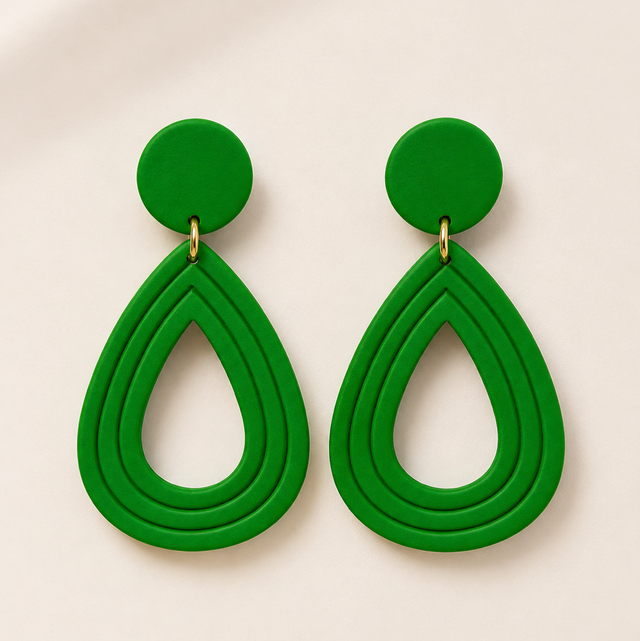 Evergreen Teardrop Earrings
