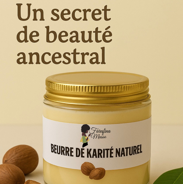 Beurre de Karité Naturel Pur – Hydratant Peau & Cheveux | Soin Multifonction 100% Naturel