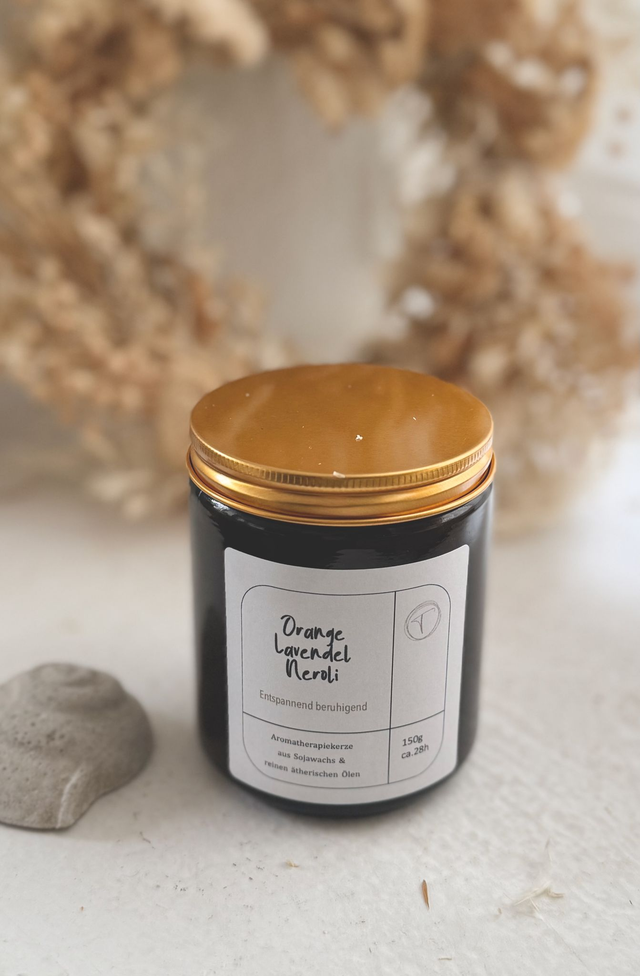Aromatherapiekerze (entspannend, beruhigend)