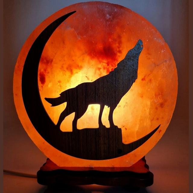"Loup" - Lampe de sel à frame 5 kg
