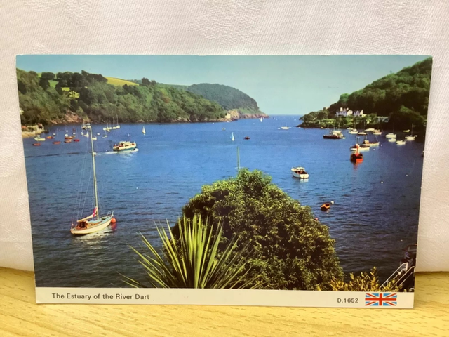 The Estuary of the River Dart, Devon, Posted 1964 A Dennis Postcard. Our Ref  No. R259 £2.50