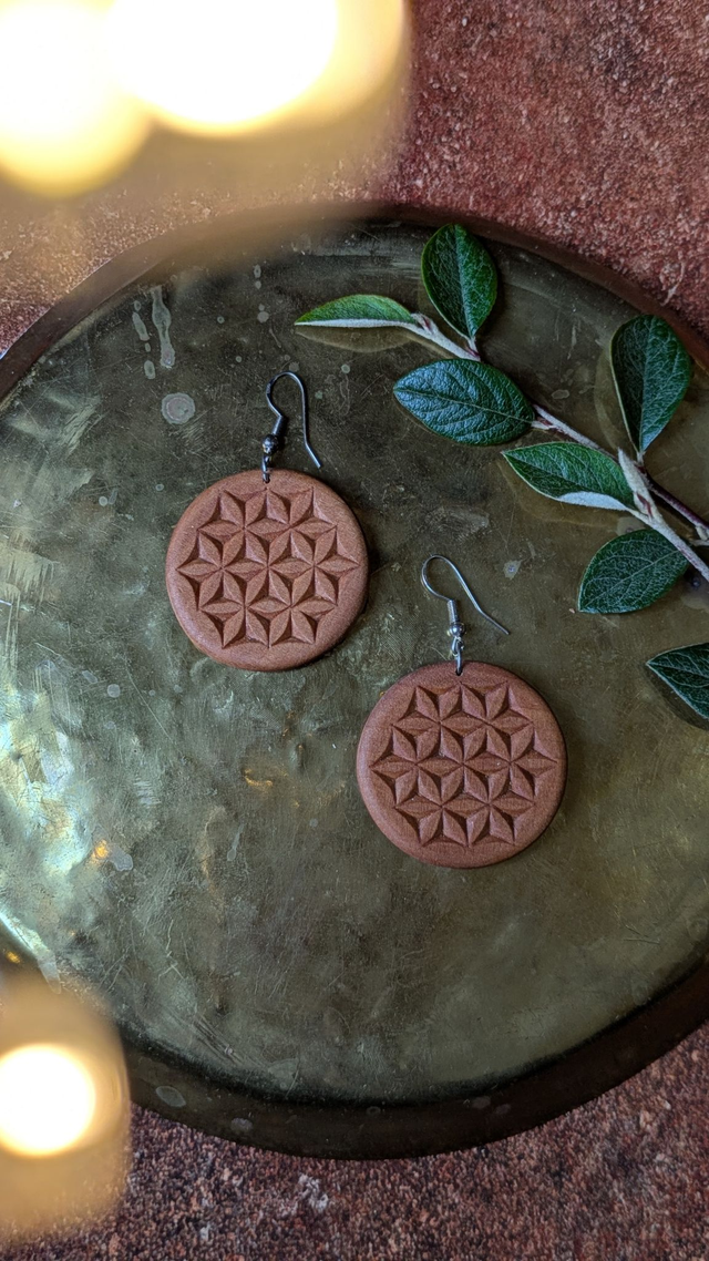 Boucles d'oreille Fleur de vie