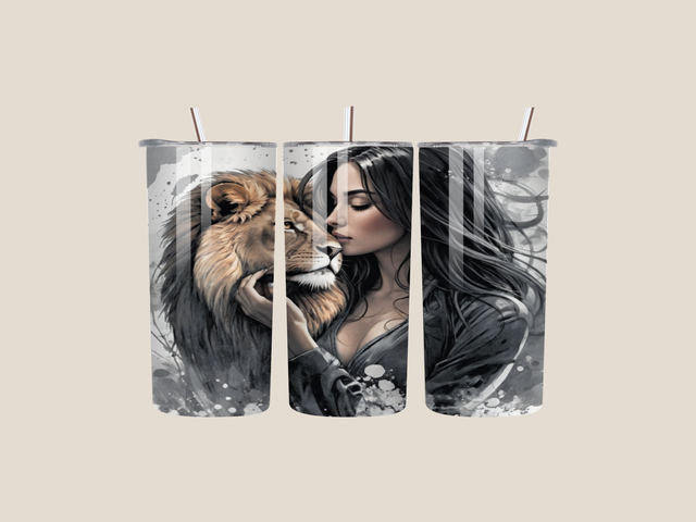 Woman and Lion