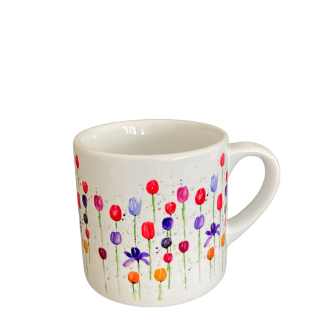 Keramiktasse "Tulpen"