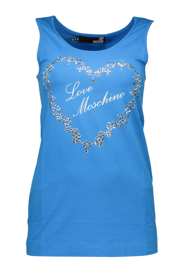 LOVE MOSCHINO CANOTTA DONNA BLU