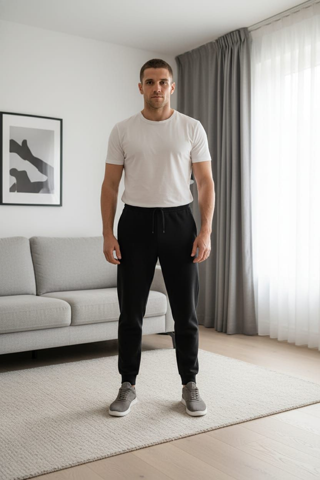 Herren Freizeithose mit Kordelzug "Young & Rich"