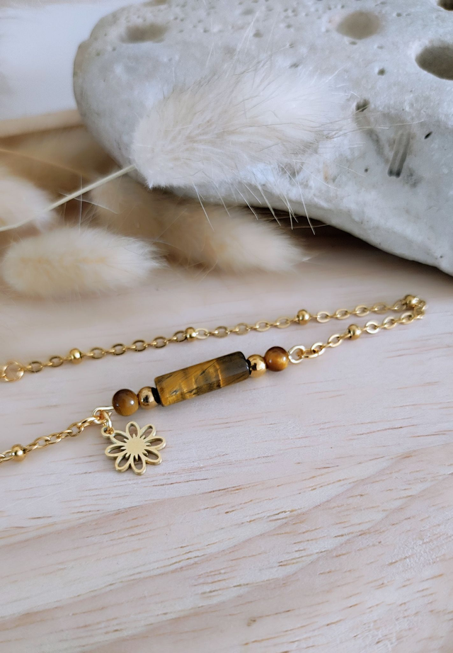 Chaîne de cheville Oeil de tigre