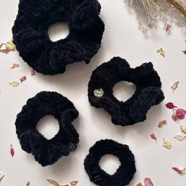 Chouchou tout doux noir