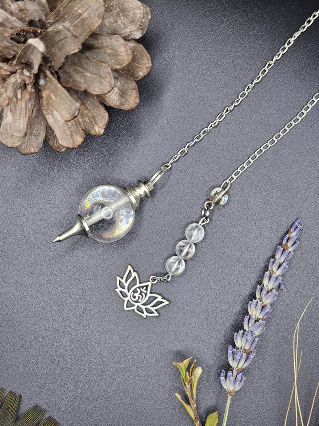 Pendule séphoroton cristal de roche