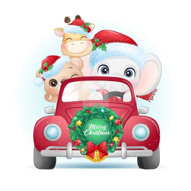 Panneau Nöel 2 en Microfibres - 40x40cm