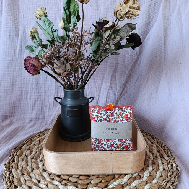 5 Cotons Lavables Léonie Orange