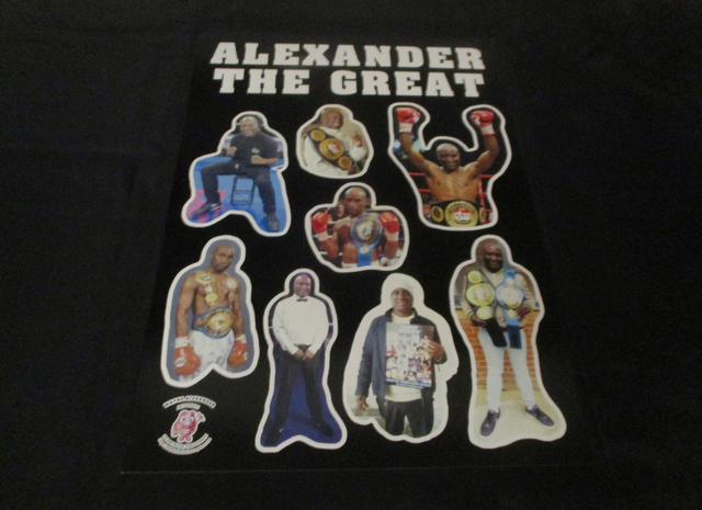 Wayne Alexander 'Alexander The Great' Boxer A3 Bubble Logo Poster