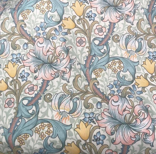 Golden Lily Minor - William Morris - Pastel colourway