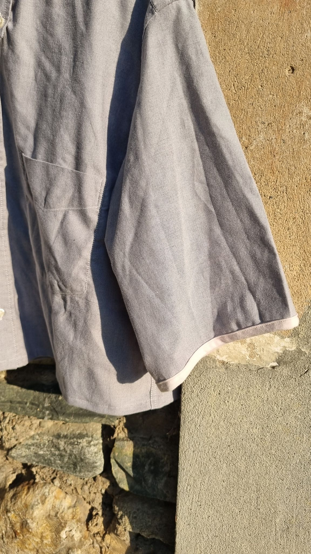 Chemise upcyclée grise