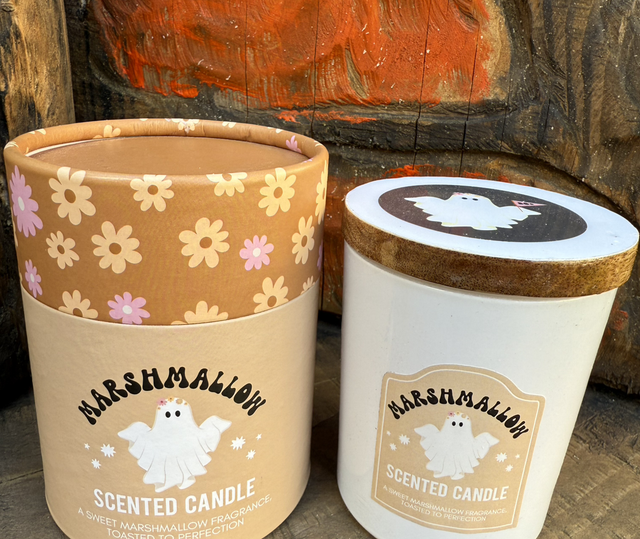 Toasted Marshmallow Ghost Candle 