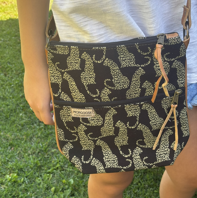 Pouch Bag Leopard Black/Natural