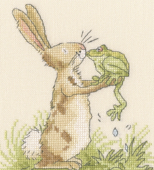 Frog and Prince Cross Stitch Kit by Bothy Threads