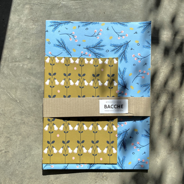 Set carta da pacchi - Bacche