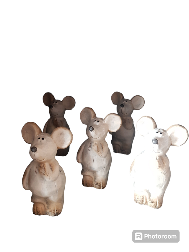 Deko Maus Stein verschiedene Ausführungen