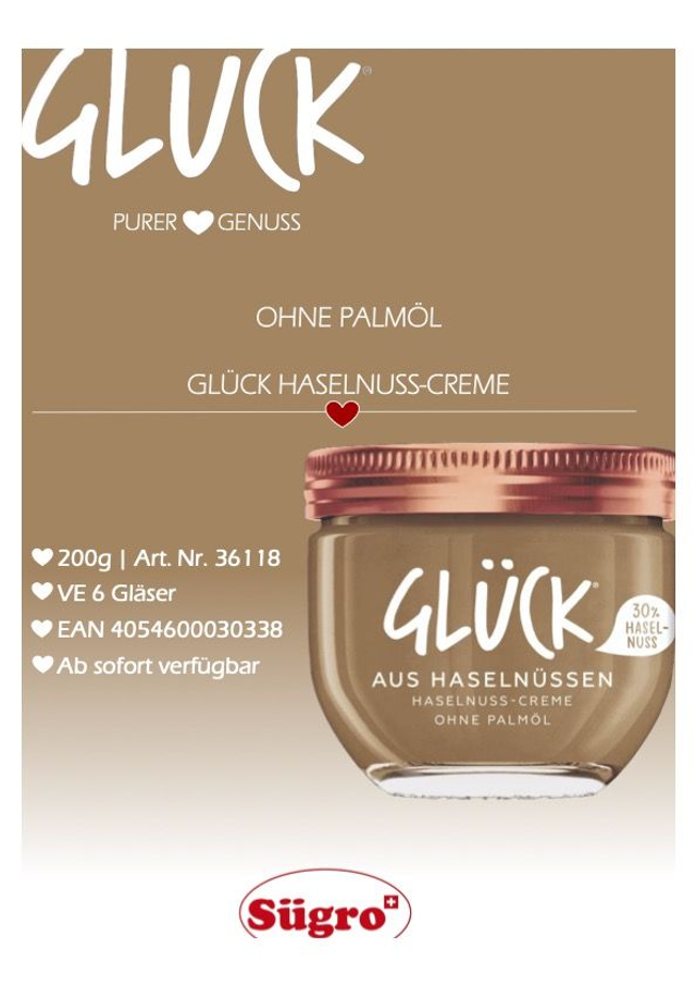 Glücksaufstrich aus Haselnuss-Creme ohne Palmöl  inklusive Glückscoaching per Video