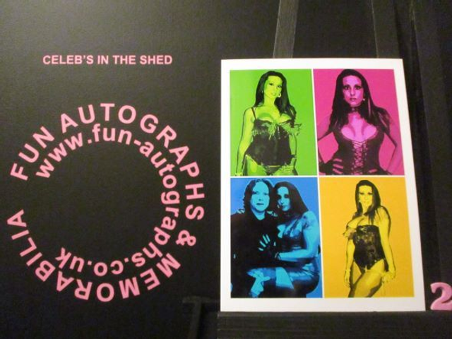 Tina Love Authentic Autographed 6x4.5 Pop Art Limited Edition (2)