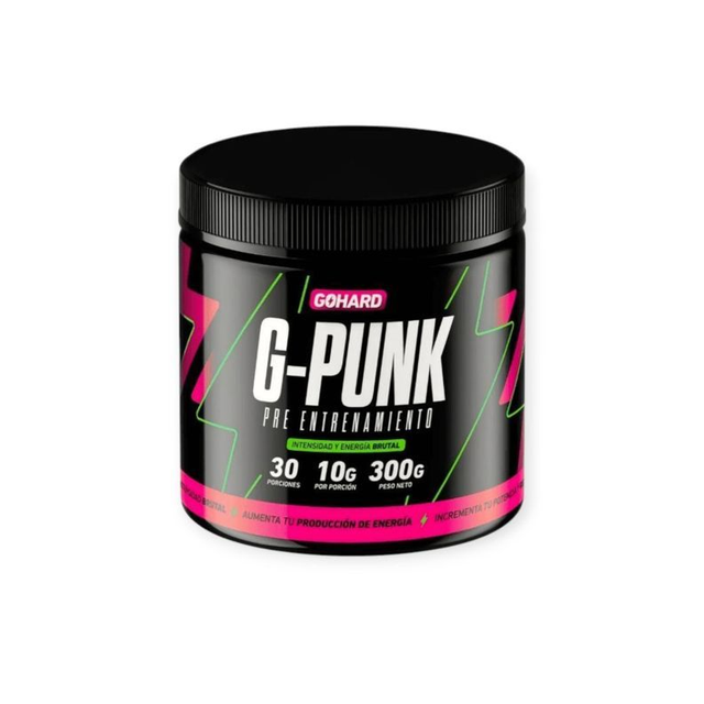 Pre-Entreno G-Punk GoHard 300g – Energía, Concentración y Rendimiento Deportivo