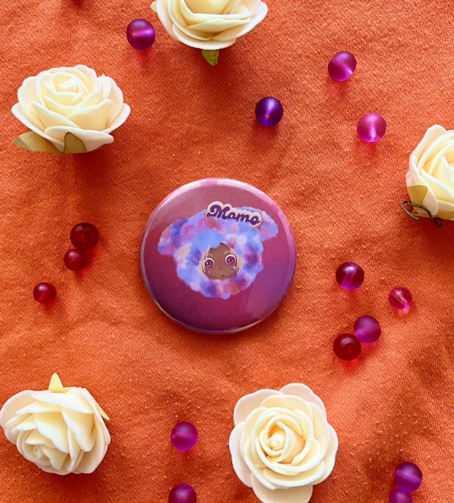 Badge « Rainbow Fluffy Friends » Momo