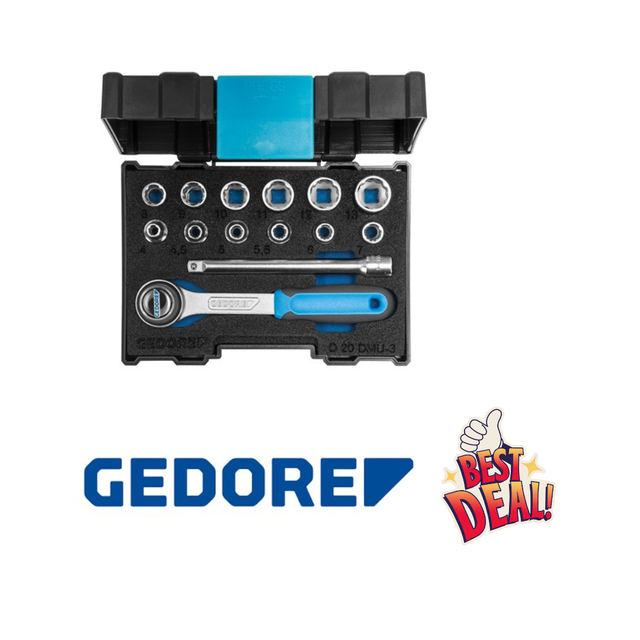 Steckschlüssel-Satz 1/4" 13-teilig UD-Profil 4-13 mm D 20 DMU-3 