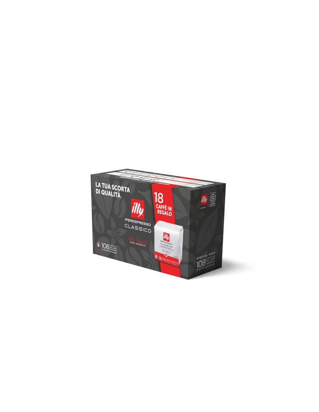 ILLY Caffè in Capsule Iperespresso tostato CLASSICO SPECIAL PACK 108 (5+1) CAPSULE EAN8003753215112