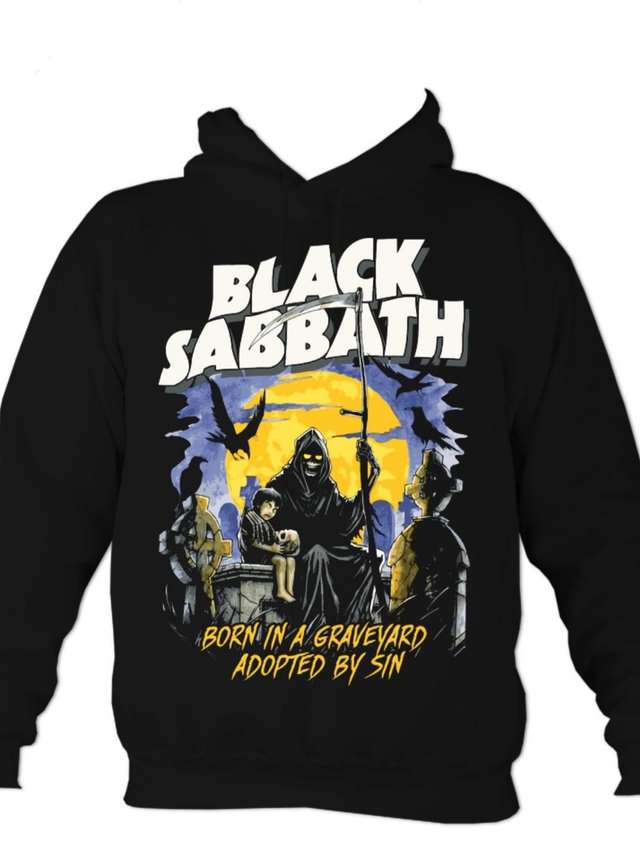 Black Sabbath Born In A Graveyard Overhead Hoodie