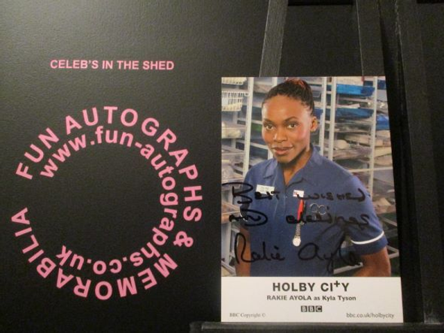 Rakie Ayola (Kyla Tyson) Authentic Autographed Holby City 6x4 Cast Card