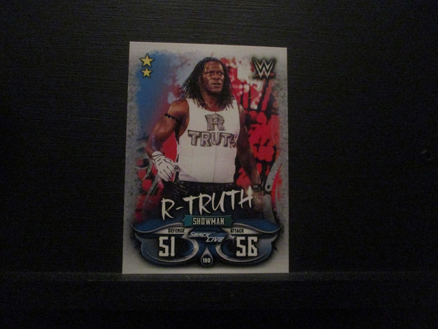 R-Truth - Smackdown Live Slam Attax Live Original Trading Card #180