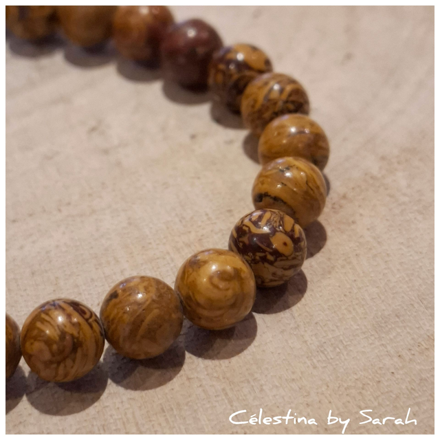 Bracelet Jaspe Mariam 6mm Taille Dame